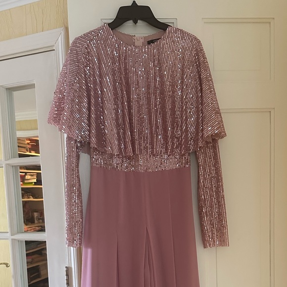 Sequin pink jumpsuit (barely worn) - Picture 3 of 4